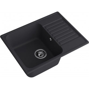 Мойка композитная MARONI PIXEL MA-618PI (618х477), чёрный, с крылом