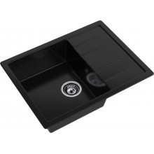 Мойка композитная MARONI EXTRA MA-650EX (650х500), чёрный, с крылом