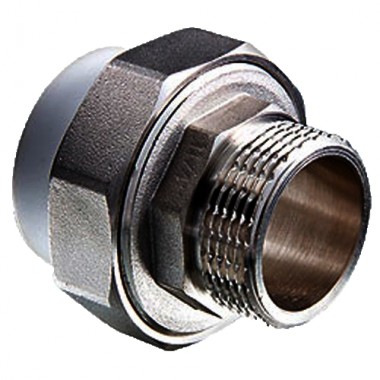 Муфта PPR белая разъемная НР 32 х1" РТП