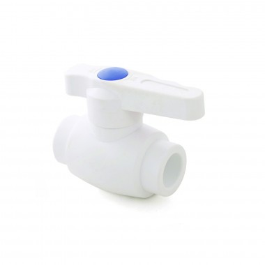 Кран шаровой PPR ст. проход. белый 40 RTP