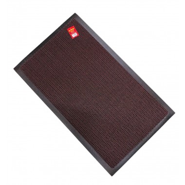 Коврик придверный "Zalel" Кольчуга 80*120 KD103 black+red
