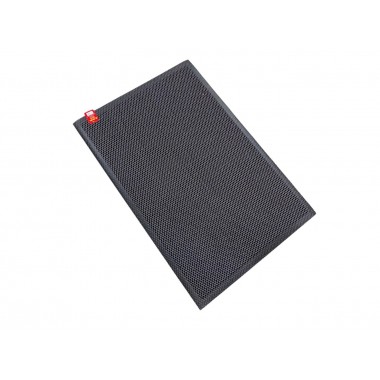 Коврик придверный "Zalel" Кольчуга 80*120 KD103 black+gray