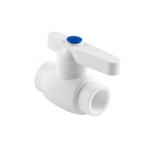 Кран шаровой PPR плн. проход белый 40 РТП