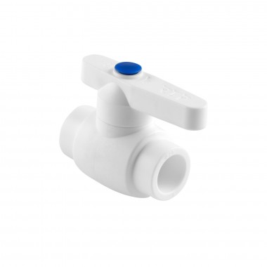 Кран шаровой PPR плн. проход белый 40 РТП