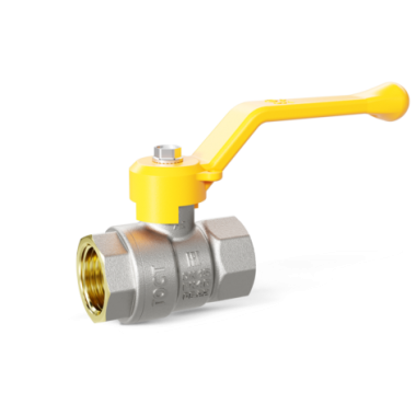 Кран шаровой латунный ник. GAS Ду 15 ВР-ВР ручка рычаг LD