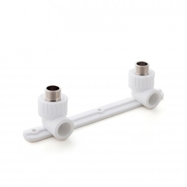 Настенный к-т под смеситель PPR белый НР 20 х 1/2" РТП