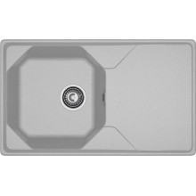 Мойка комп. GRANFEST UNIQUE U-840L (840x500) серый прямоугольная с крылом