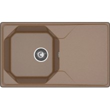 Мойка комп. GRANFEST UNIQUE U-840L (840x500) терракот прямоугольная с крылом