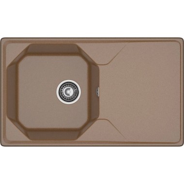 Мойка комп. GRANFEST UNIQUE U-840L (840x500) терракот прямоугольная с крылом