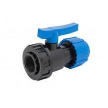 Кран шаровой компрессионный ВР разъемный d 40 х 1 1/4" ТПК-АКВА