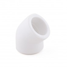 Угольник PPR белый 45гр 63 РТП