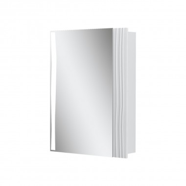 Шкаф зеркальный Lotty 60, левый, цвет белый (VOLNA)