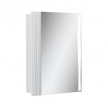 Шкаф зеркальный Lotty 60, правый, цвет белый (VOLNA)