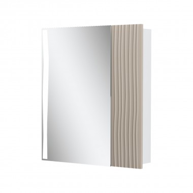Шкаф зеркальный Lotty 70, цвет латте (VOLNA)