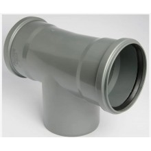 Тройник ПП Ду 110х110х110 90 гр с кольц. проходн. Т-образн. (МультиМирПласт )