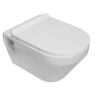 Унитаз подвесной NOVEL б/о, сид. DP Slim, Soft Close, Clip up(SL)