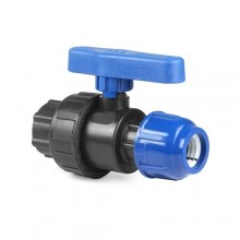 Кран шаровой ПНД цанга/внутр.резьба 25 х 3/4"