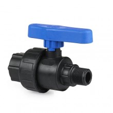 Кран шаровой ПНД внутр./наруж.резьба 3/4"