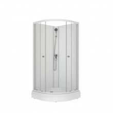 Душевая кабина MARONI AURORA LIGHT (БЕЗ КРЫШИ) SR88L-G 88х88 (7 мест+сифон D50мм)