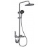Душевая система ZOLLEN TASTEN (TA316159415) излив,верх и ручной душ,ГРАФИТ