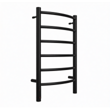 Полотенцесушитель ЛЕСЕНКА Классик П6 400х650 левый электро матовый ЧЁРНЫЙ