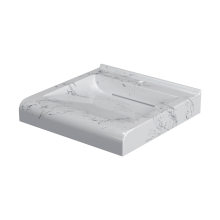 Умывальник над стиральной машиной Фортуна 60 белый мрамор MARKO (с кроншт)