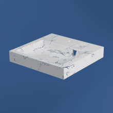 Умывальник над стиральной машиной Стандарт 60 белый мрамор MARKO (с кроншт)