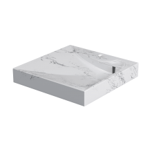 Умывальник над стиральной машиной Твист белый мрамор MARKO (с кроншт)