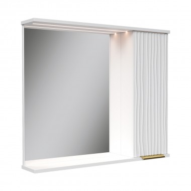 Шкаф зеркальный ЛоттиГолд/LottyGold 80 правый (VOLNA)