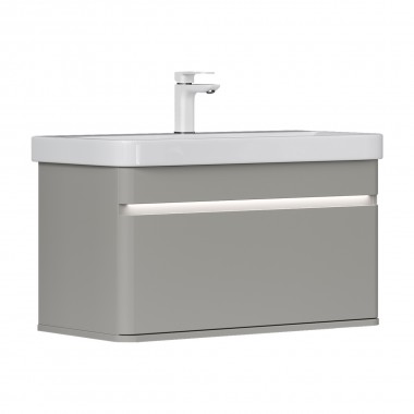 Тумба подвесная Элеганте 80.1Я/Elegante 80.1Y (Амарок/Белый) (EQUIL)