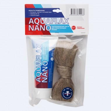 Паста уплотнительная для льна Aquaflax nano 270гтуба +40г лён(ЕВРО) (61009)