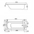 Ванна акрил. прямоуг. 170х70 МОНАКО (1WH11979) SANTEK