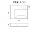 Умывальник над стиральной машиной "Vega 500" (с кронштейнами) MADERA