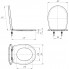 Сиденье для унитаза "КАСКАДА" (Вест, Соната, Грация, Премьер, Евро) ИнкоЭр