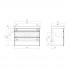 Тумба подвесная Корнер 80.2Я/Corner 80.2Y (EQUIL)