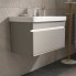 Тумба подвесная Элеганте 80.1Я/Elegante 80.1Y (Амарок/Белый) (EQUIL)