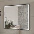 Зеркало с подсветкой Лаго/Lago 80, черный (EQUIL)