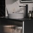 Раковина полувкладная Стоун/Stoune 50 (арт.E408DMDH), темно-серая (EQUIL)